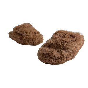 BP Women's Brown Faux Fur Slippers Sz 9-10 - NWOB